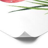 Kleine paddestoelen - Welkom baby shower Poster (Hoek)