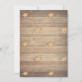 Kleine Pampkin, lampjes, Baby shower van hout Kaart (Achterkant)