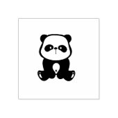 Kleine Panda Beer Zittend Rubberstempel (Afrduk)