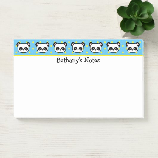 Kleine Panda Beren gepersonaliseerd Post-it® Notes (Kantoor)