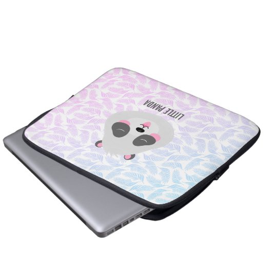 Kleine panda laptop sleeve (Voorkant onderkant)