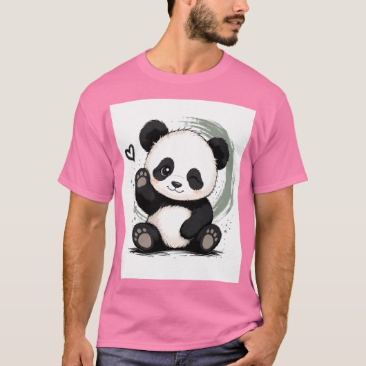 Kleine Panda Stemming T-shirt (Voorkant)