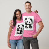 Kleine Panda Stemming T-shirt (Unisex)