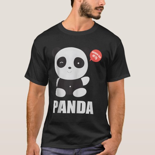 Kleine Panda zeg nooit nee tegen Panda T-shirt (Voorkant)