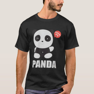 Kleine panda zegt nooit nee tegen panda t-shirt