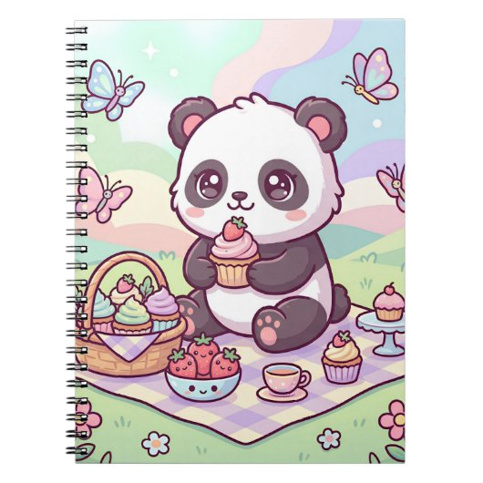 Kleine Pandapicknick Notitieboek (Voorkant)