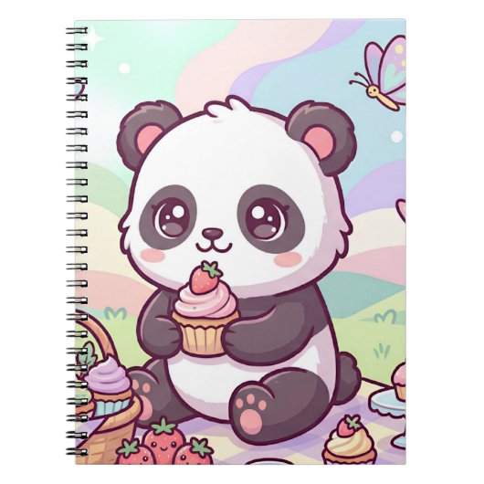 Kleine Pandapicknick Notitieboek (Voorkant)