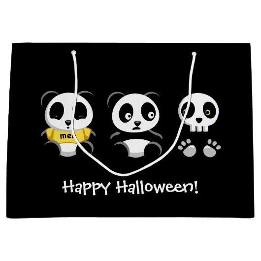 Kleine Pandas in het donker Groot Cadeauzakje (Voorkant)