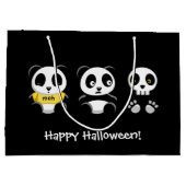 Kleine Pandas in het donker Groot Cadeauzakje (Achterkant)