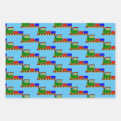 Kleine papierbladen voor het ontwerpen van treinen inpakpapier vel (Voorkant 2)