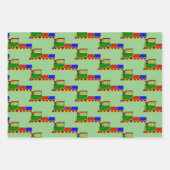 Kleine papierbladen voor het ontwerpen van treinen inpakpapier vel (Voorkant)