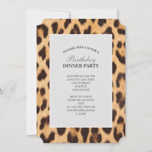 kleine papieren krant safari verjaardagsfeest kaart (Voorkant)