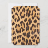 kleine papieren krant safari verjaardagsfeest kaart (Achterkant)