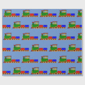 Kleine papierwals voor treinontwerp cadeaupapier (Vlak)