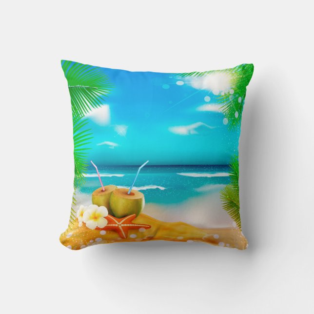 Kleine Paradijs Worp Kussen (Voorkant)