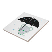 Kleine paraplu tegeltje (Zijkant)