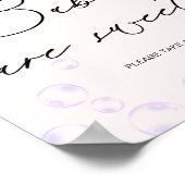 Kleine pareltjes zijn zoet Baby shower Poster (Hoek)