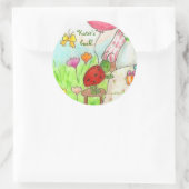 kleine party bug bookplate ronde sticker (Tas)