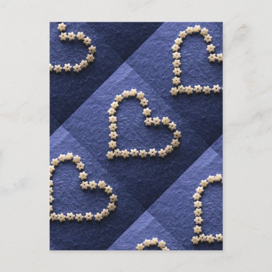 Kleine pasta's Hartvorm Briefkaart (Voorkant)