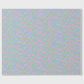 Kleine pastel getinte Harlekijn Cadeaupapier (Vlak)