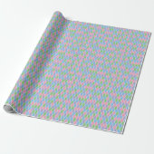 Kleine pastel getinte Harlekijn Cadeaupapier (Uitgerold)