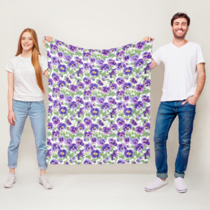 Kleine pastel Paarse slipjes Fleece Deken