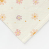 Kleine Pastelbloemen Fleece Deken (Hoek)