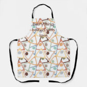 Kleine pasteldriehoeken all-over print Schort (Voorkant)