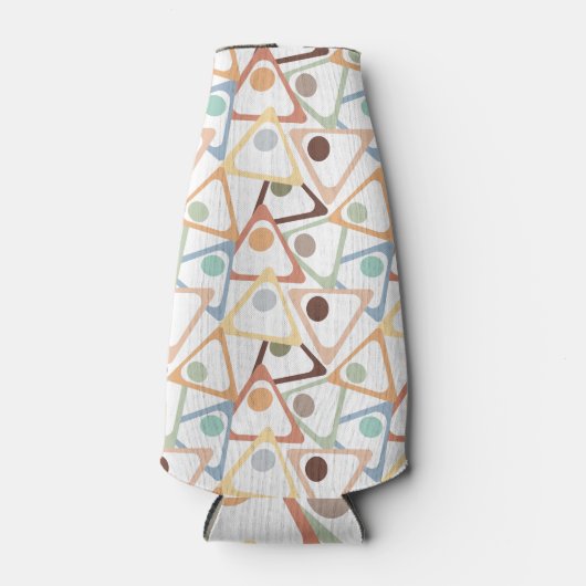 Kleine pasteldriehoeken flesjeskoeler (Voorkant)