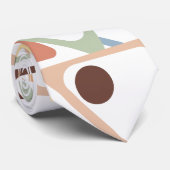 Kleine pasteldriehoeken stropdas (Opgerold)