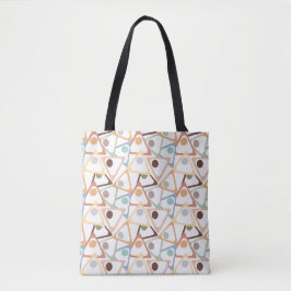 Kleine pasteldriehoeken tote bag