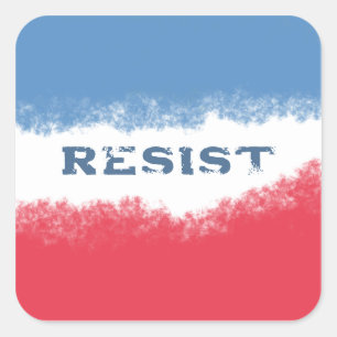 Kleine Patriotische Stem Blauw Politiek  Vierkante Sticker