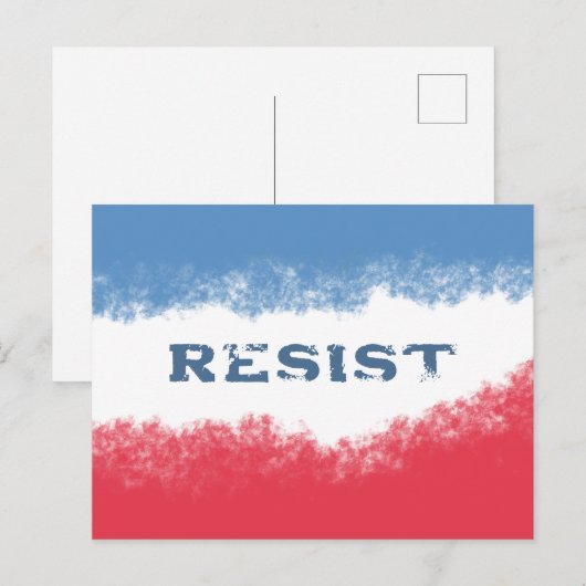 Kleine patriottisten verzetten zich tegen politiek briefkaart (Voorkant / Achterkant)