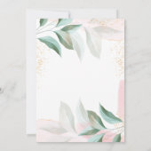 Kleine Peanut Elegant girl baby shower Uitnodiging (Achterkant)