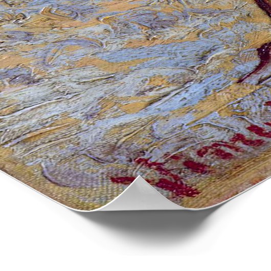 Kleine peerboom in Blossom, Vincent Van Gogh Poster (Hoek)