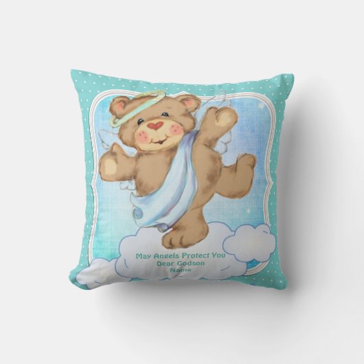 Kleine Peetoom Geschenk Communie Doop Engel Kussen (Voorkant)