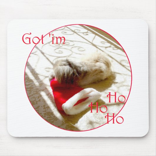 Kleine Pekingees pakt Sinterklaas Muismat (Voorkant)