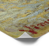 Kleine perenboom in bloesems Poster (Hoek)