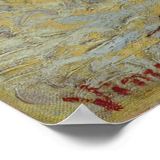 Kleine perenboom in bloesems Poster (Hoek)