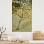 Kleine perenboom in bloesems Poster (Keuken)