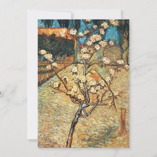 Kleine perenboom in Bloom door Vincent van Gogh Kaart