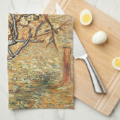 Kleine perenboom in Bloom door Vincent van Gogh Theedoek (Quarter Fold)