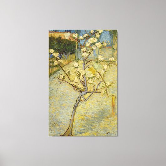Kleine perenboom in Blossom Van Gogh Fine Art Canvas Afdruk (Voorkant)