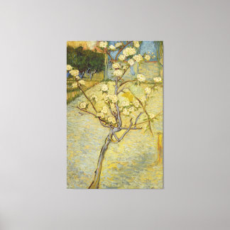 Kleine perenboom in Blossom Van Gogh Fine Art Canvas Afdruk