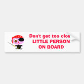 KLEINE PERSOON AAN BOORD BUMPERSTICKER (Voorkant)