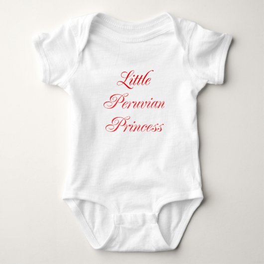 Kleine Peruaanse prinses Romper (Voorkant)