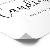 Kleine perzik gok hoeveel snoepjes poster (Hoek)