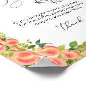 Kleine perzik moderne luier loterij poster (Hoek)