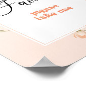 Kleine perzik thema Favorieten neem er een Poster (Hoek)