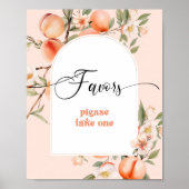 Kleine perzik thema Favorieten neem er een Poster (Voorkant)